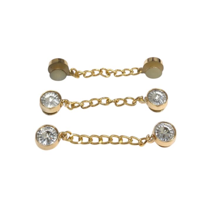 Aplique P/ Crocs 8cm C/Strass Dourado - 1 Und - Imagem 1
