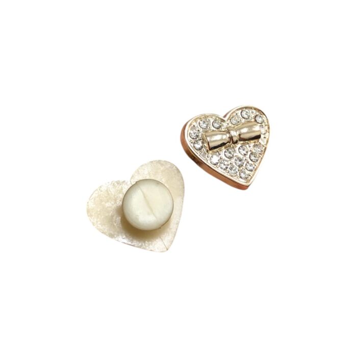 Aplique Coração P/ Crocs 21mm Dourado – 1 Und - Imagem 3