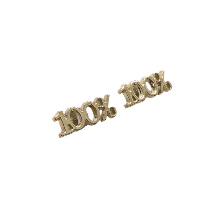 Aplique 100% P/ Crocs 34mm Dourado – 1 Und - Imagem 1