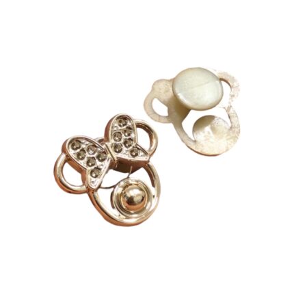 Aplique Minnie P/ Crocs 24mm Dourado – 1 Und