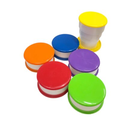 Copo Retratil 8cm Color - C/ 6 Unds
