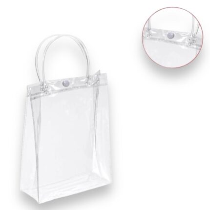 Sacola 15x13x7cm Transparente - 1 Und