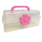 Maleta Organizadora 33.5x20.5x14.5 Transparente C/3 Bandeja - 1 Und
