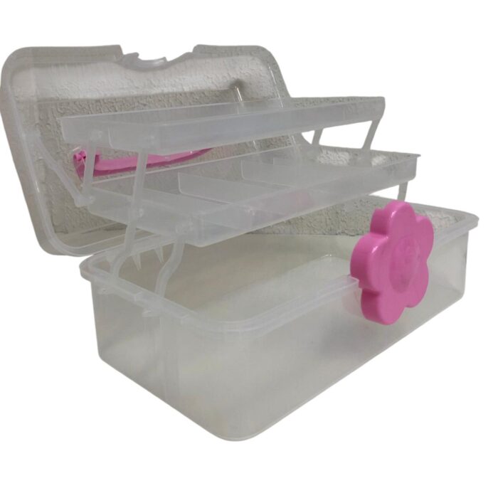 Maleta Organizadora 33.5x20.5x14.5 Transparente C/3 Bandeja - 1 Und - Imagem 2