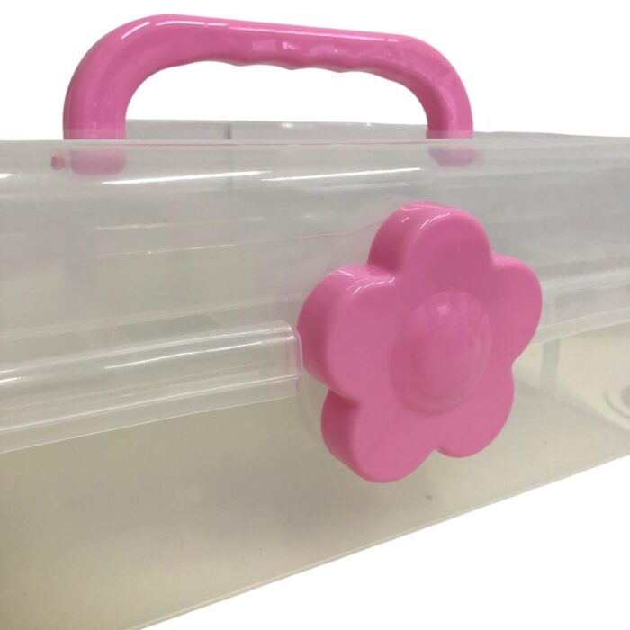 Maleta Organizadora 33.5x20.5x14.5 Transparente C/3 Bandeja - 1 Und - Imagem 3