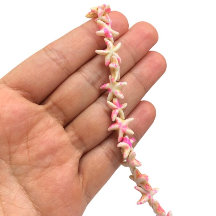 Fio Pedra Estrela 13mm Howlita – Fio - Imagem 2