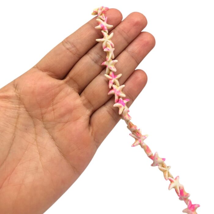 Fio Pedra Estrela 13mm Howlita – Fio - Imagem 3