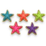 Aplique Estrela 23mm Abs Dourado – 1 Und