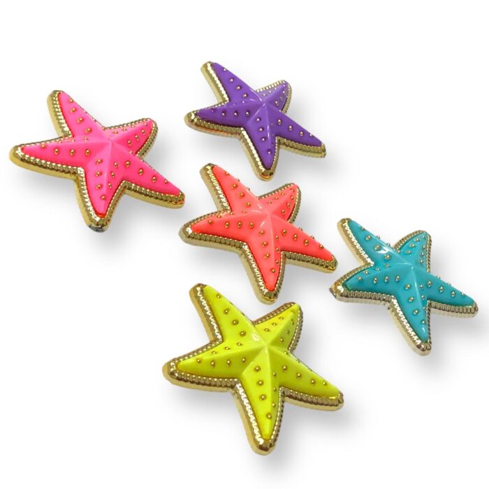 Aplique Estrela 33mm Abs Dourado - 1 Und - Imagem 3