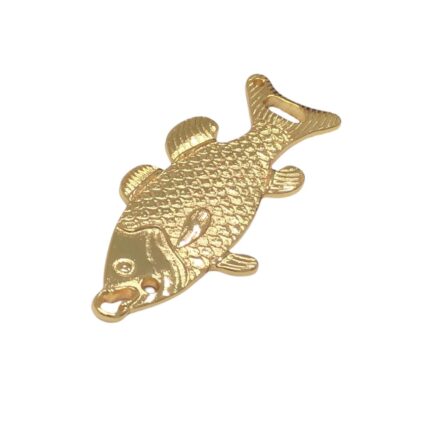 Pingente Peixe 72mm Dourado - 1 Und