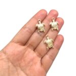 Pingente Tartaruga 18mm Dourado - 1 Und - Imagem 2