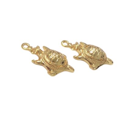 Pingente Tartaruga 30mm Dourado - 1 Und