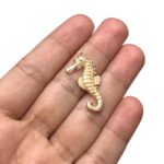 Pingente Cavalo Marinho 32mm Dourado – 1 Und - Imagem 2