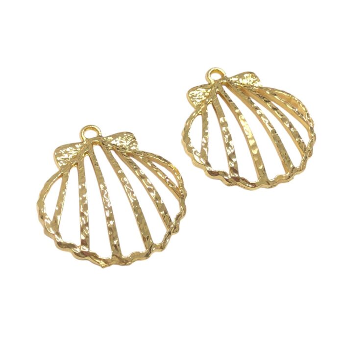 Pingente Concha 33mm Dourado - 1 Und - Imagem 4