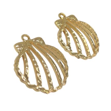 Pingente Concha 33mm Dourado - 1 Und