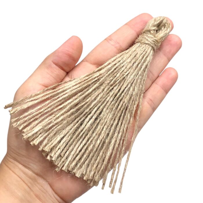 Franja Tassel 15cm Juta – 1 Und - Imagem 2