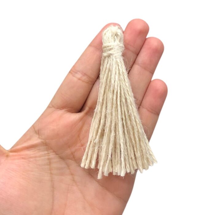 Franja Tassel 9cm Juta – 1 Und - Imagem 2