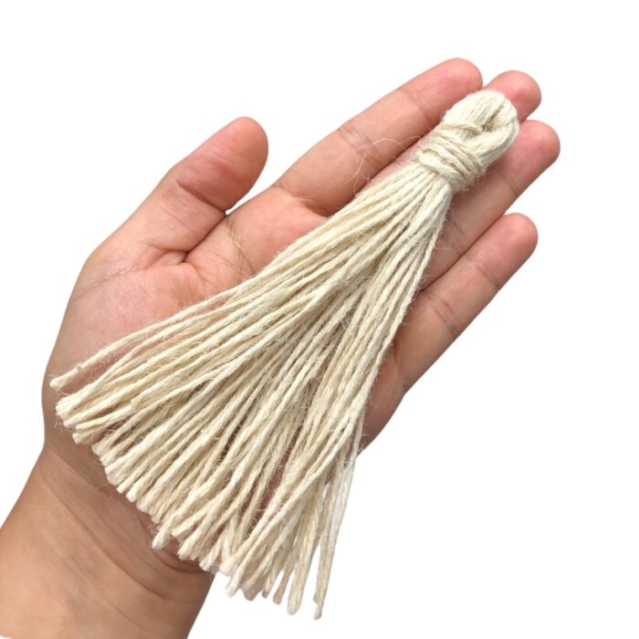 Franja Tassel 15cm Juta – 1 Und - Imagem 2