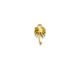 Pingente Coqueiro 15mm Dourado - 1 Und