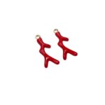 Pingente Galho 21mm Dourado - 1 Und