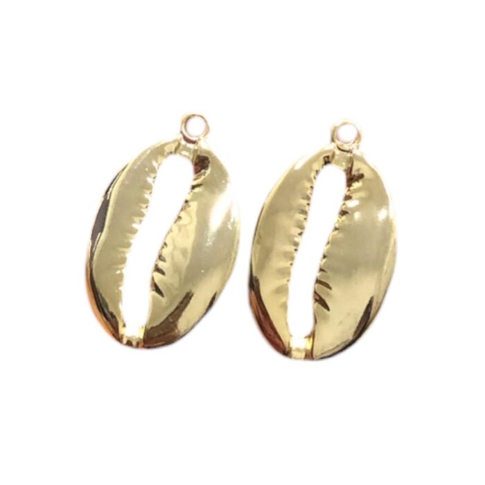 Pingente Búzio 45mm Dourado - 1 Und - Imagem 1
