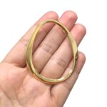 Entremeio Oval 62mm Dourado - 1 Und - Imagem 3