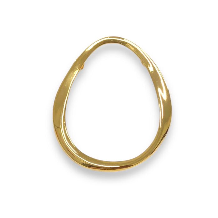 Entremeio Oval 62mm Dourado - 1 Und - Imagem 1