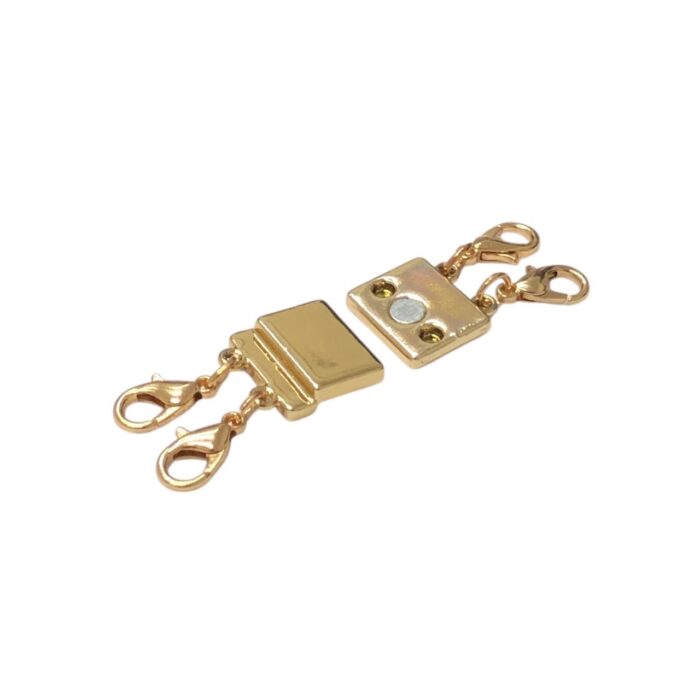 Fecho Imã C/ 4 Fecho Lagosta 14x16mm Dourado – 1 Und - Imagem 1
