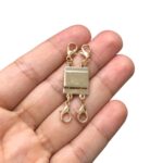 Fecho Imã C/ 4 Fecho Lagosta 14x16mm Dourado – 1 Und - Imagem 2