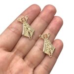 Entremeio N.Sra Aparecida P/Strass 28mm Dourado – 1 Und - Imagem 3