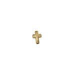 Entremeio Cruz 9x13mm Dourado - 1 Und