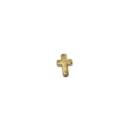 Entremeio Cruz 9x13mm Dourado - 1 Und