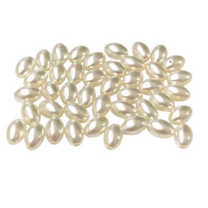 Conta Arroz 11mm Pérola - 20 Gramas