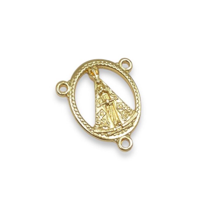 Entremeio N.Sra Aparecida 28mm Dourado – 1 Und - Imagem 1
