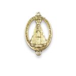 Entremeio Oval N.Sra Aparecida 35mm Dourado - 1 Und