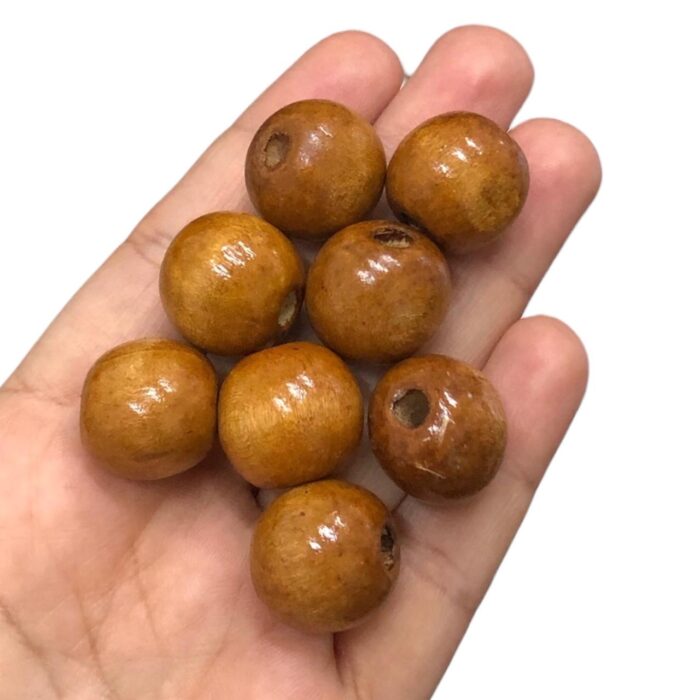 Conta Bola 20mm Madeira - 20 Gramas - Imagem 2