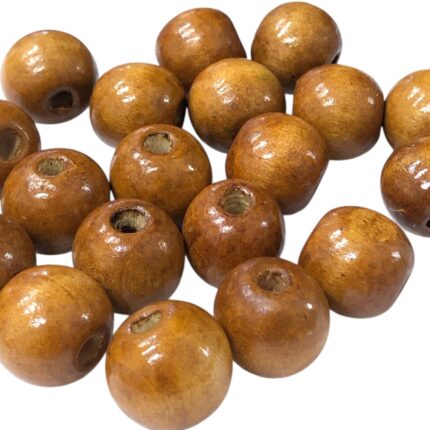 Conta Bola 20mm Madeira - 20 Gramas