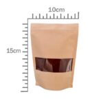Saco Hermético Kraft c/Frente Transparente 10×15 – 10 Unds - Imagem 2