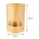 Saco Hermético Kraft c/Frente Transparente 14×20 – 10 Unds - Imagem 2