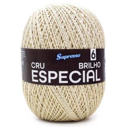 Cordão Supremo Cru Especial N.6 C/ Brilho Dourado - 760