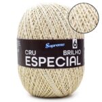 Cordão Supremo Cru Especial N.6 C/ Brilho Dourado - 760 - Imagem 2