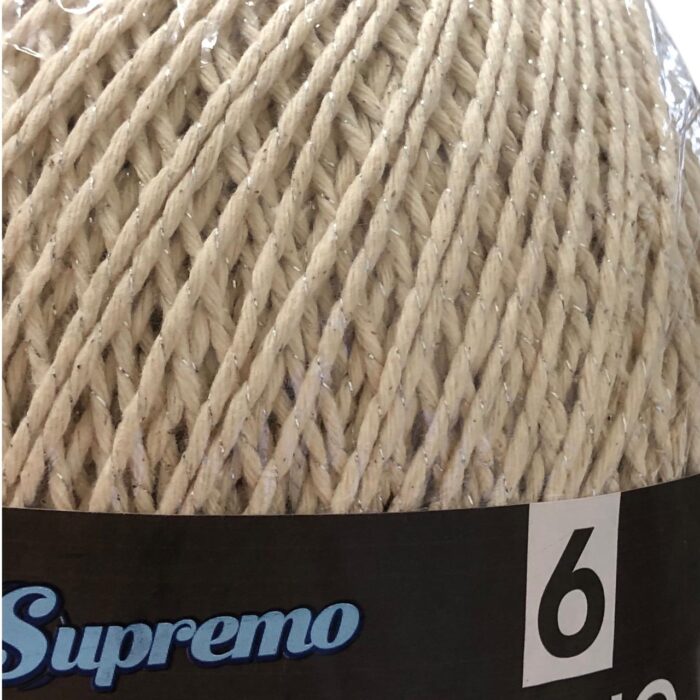 Cordão Supremo Cru Especial N.6 C/ Brilho Prata - 760 - Imagem 2