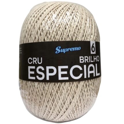 Cordão Supremo Cru Especial N.6 C/ Brilho Prata - 760