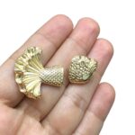 Pingente Peixe C/ Calda 46mm Dourado - 1 Und - Imagem 4