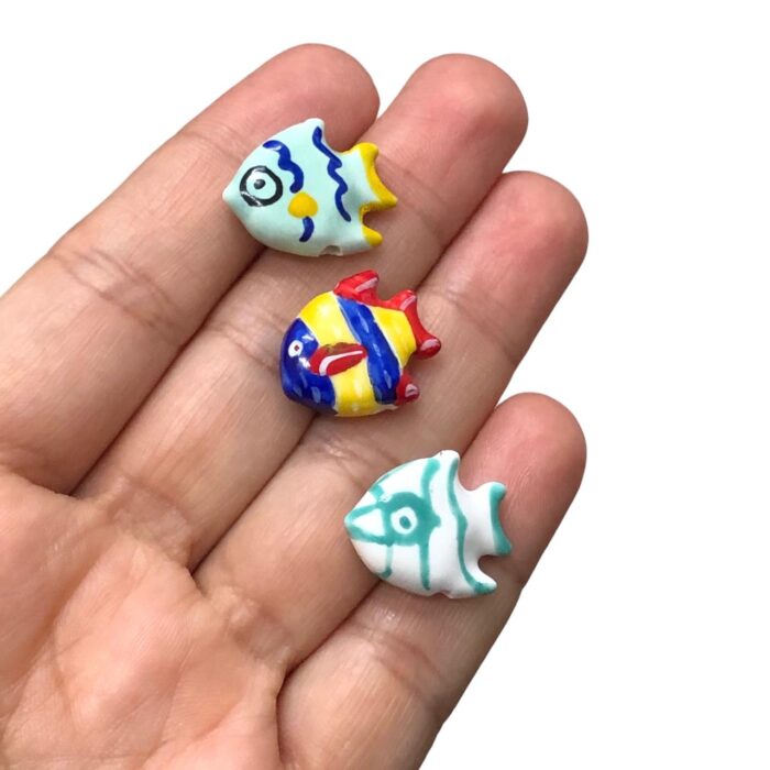 Entremeio Peixe 21mm Porcelana – 1 Und - Imagem 2