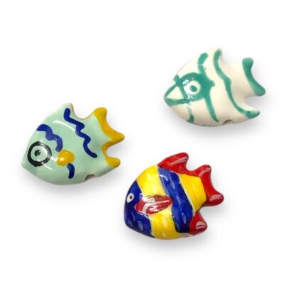 Entremeio Peixe 21mm Porcelana – 1 Und