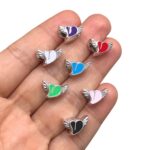 Entremeio Coração 9x15mm Abs Níquel - 1 Und - Imagem 2