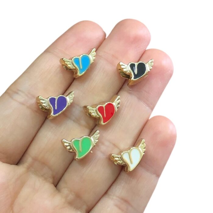 Entremeio Coração 9x15mm Abs Dourado – 1 Und - Imagem 3