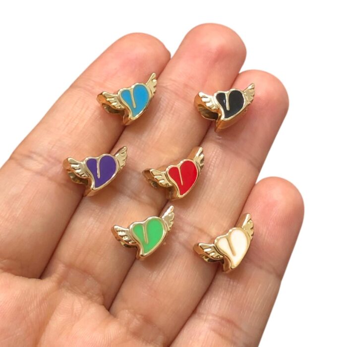 Entremeio Coração 9x15mm Abs Dourado – 1 Und - Imagem 2