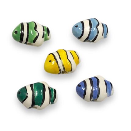 Entremeio Peixe 21mm Porcelana - 1 Und